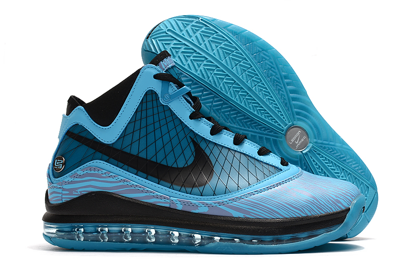 2020 Nike Lebron James VII Jade Blue Black Shoes
